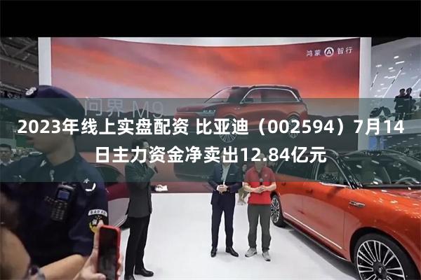 2023年线上实盘配资 比亚迪（002594）7月14日主力资金净卖出12.84亿元