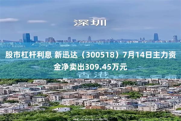 股市杠杆利息 新迅达（300518）7月14日主力资金净卖出309.45万元