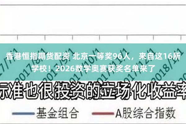 香港恒指期货配资 北京一等奖96人，来自这16所学校！2026数学奥赛获奖名单来了