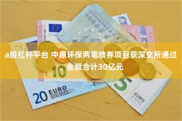 a股杠杆平台 中原环保两笔债券项目获深交所通过，金额合计30亿元