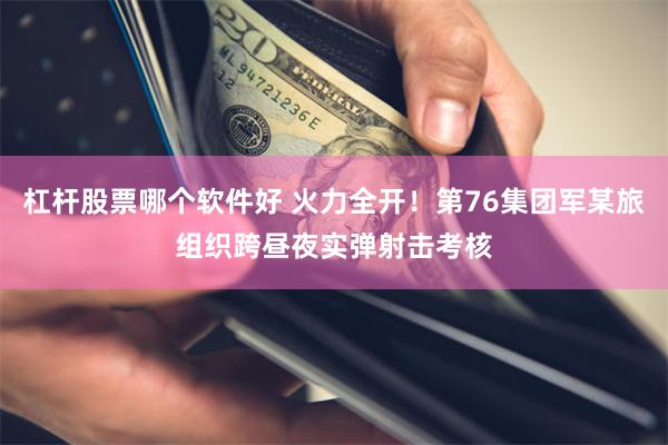 杠杆股票哪个软件好 火力全开！第76集团军某旅组织跨昼夜实弹射击考核