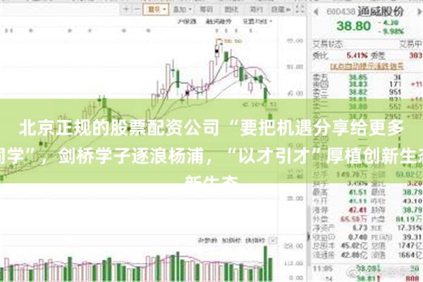 北京正规的股票配资公司 “要把机遇分享给更多同学”，剑桥学子逐浪杨浦，“以才引才”厚植创新生态