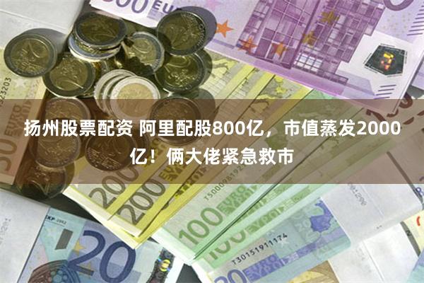 扬州股票配资 阿里配股800亿，市值蒸发2000亿！俩大佬紧急救市