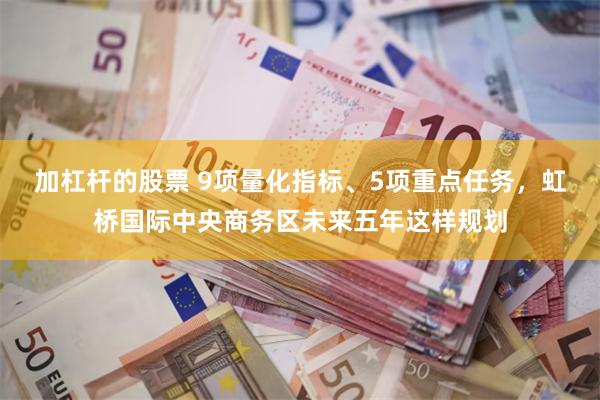 加杠杆的股票 9项量化指标、5项重点任务，虹桥国际中央商务区未来五年这样规划